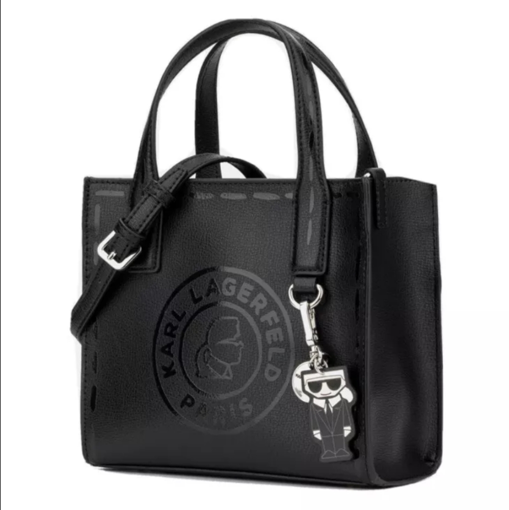 🆕 Karl Lagerfeld Black Embossed Tote Bag